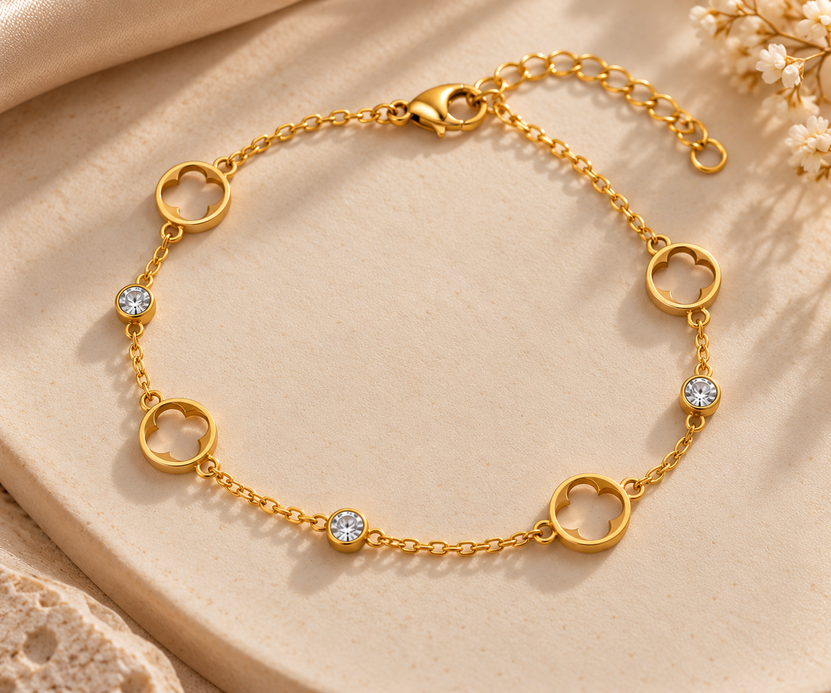 Clover Stud Bracelet