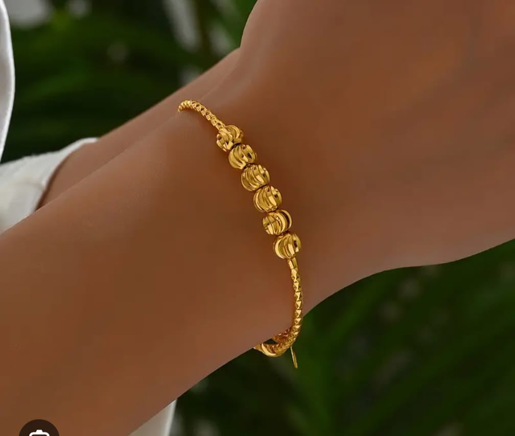 Golden Charm Trinket Bangle