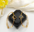 Black Gold Clover Duo Bangles
