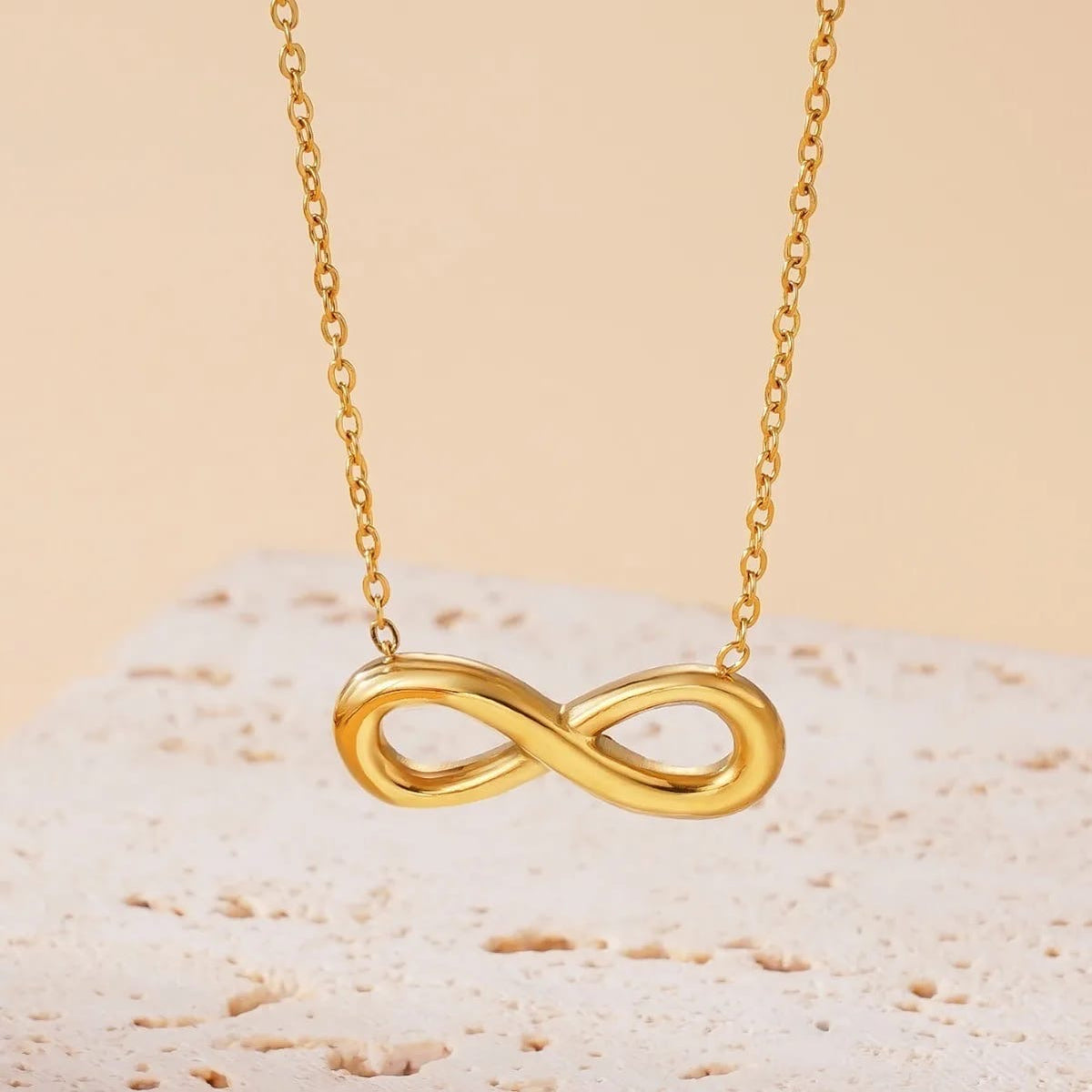 Everlasting Infinity Gold Necklace