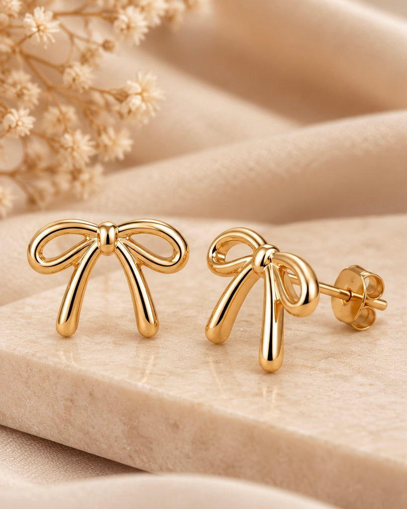 Bunny bow stud