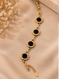Black & Gold Link Bracelet