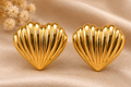 Golden Shell Studs