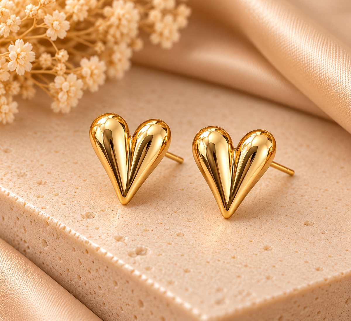 Sleek Heart Stud