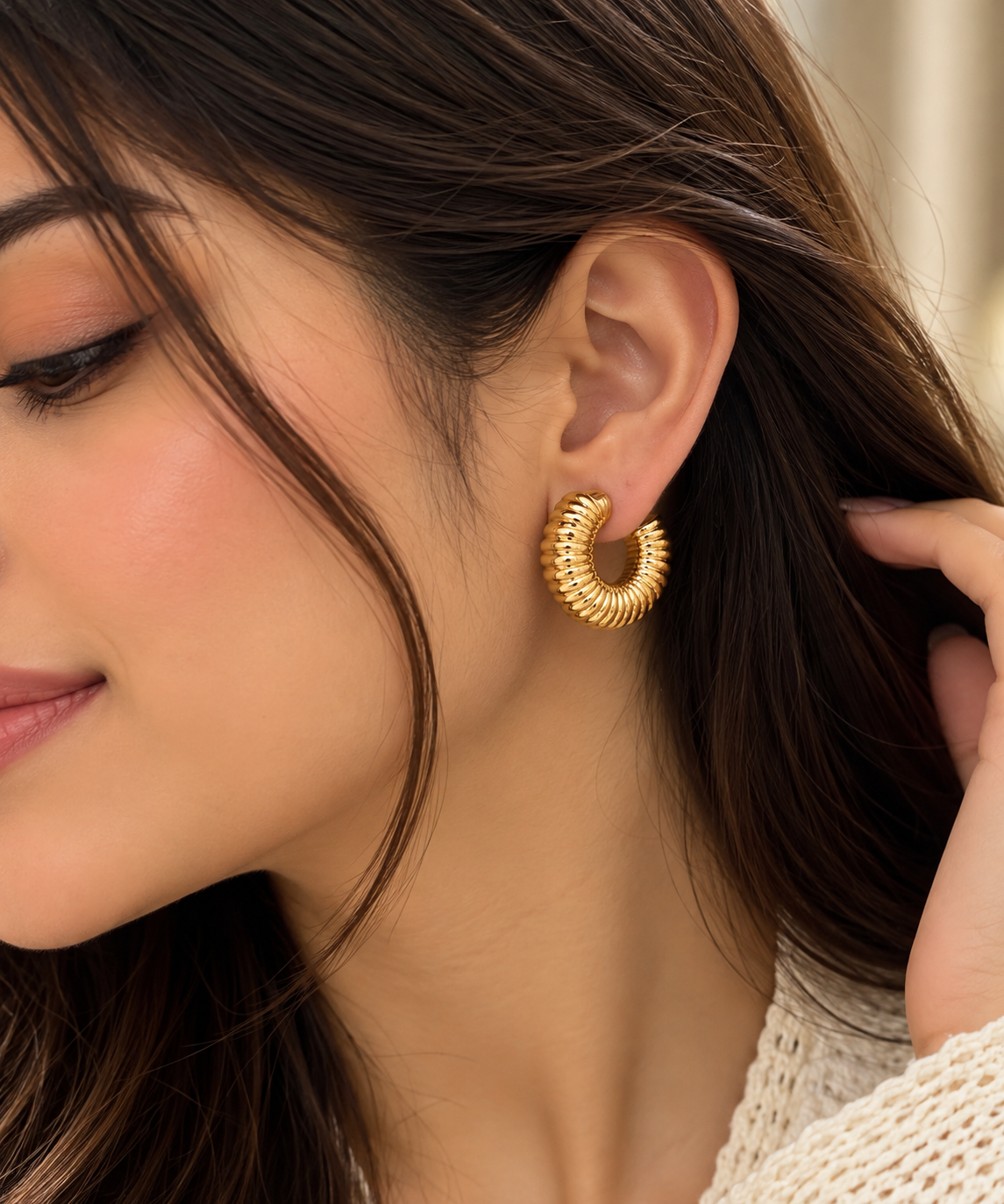 Ribbed Hoops