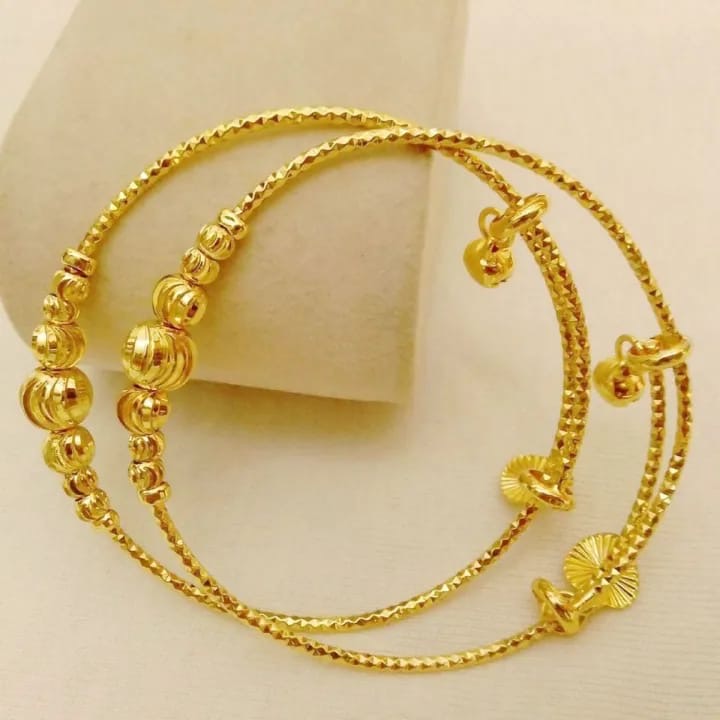 Golden Charm Trinket Bangle