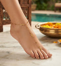Golden Infinity Barefoot Anklet