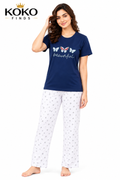 Navy Butterfly Comfort Set