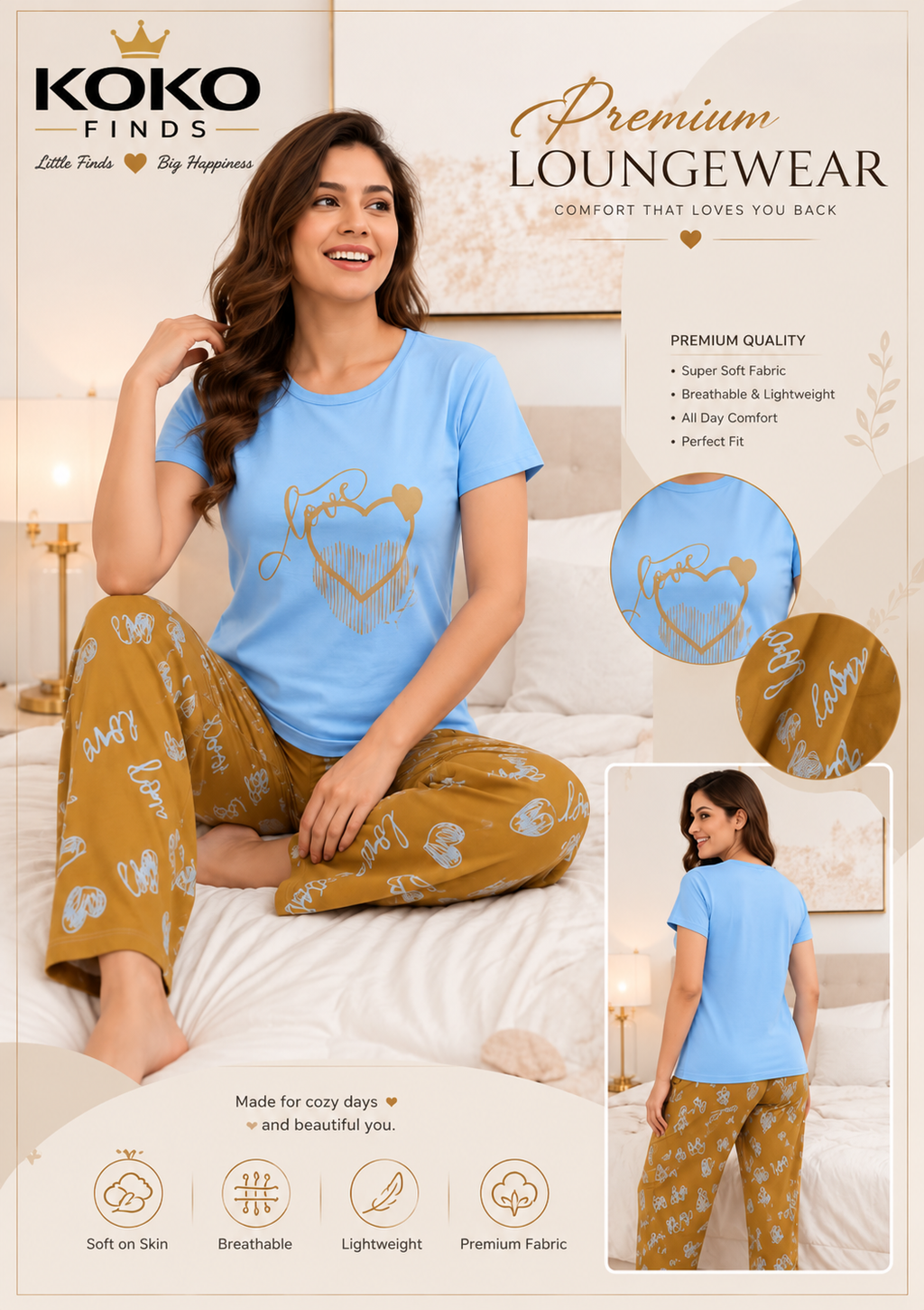 Love & Heart Premium Lounge Set