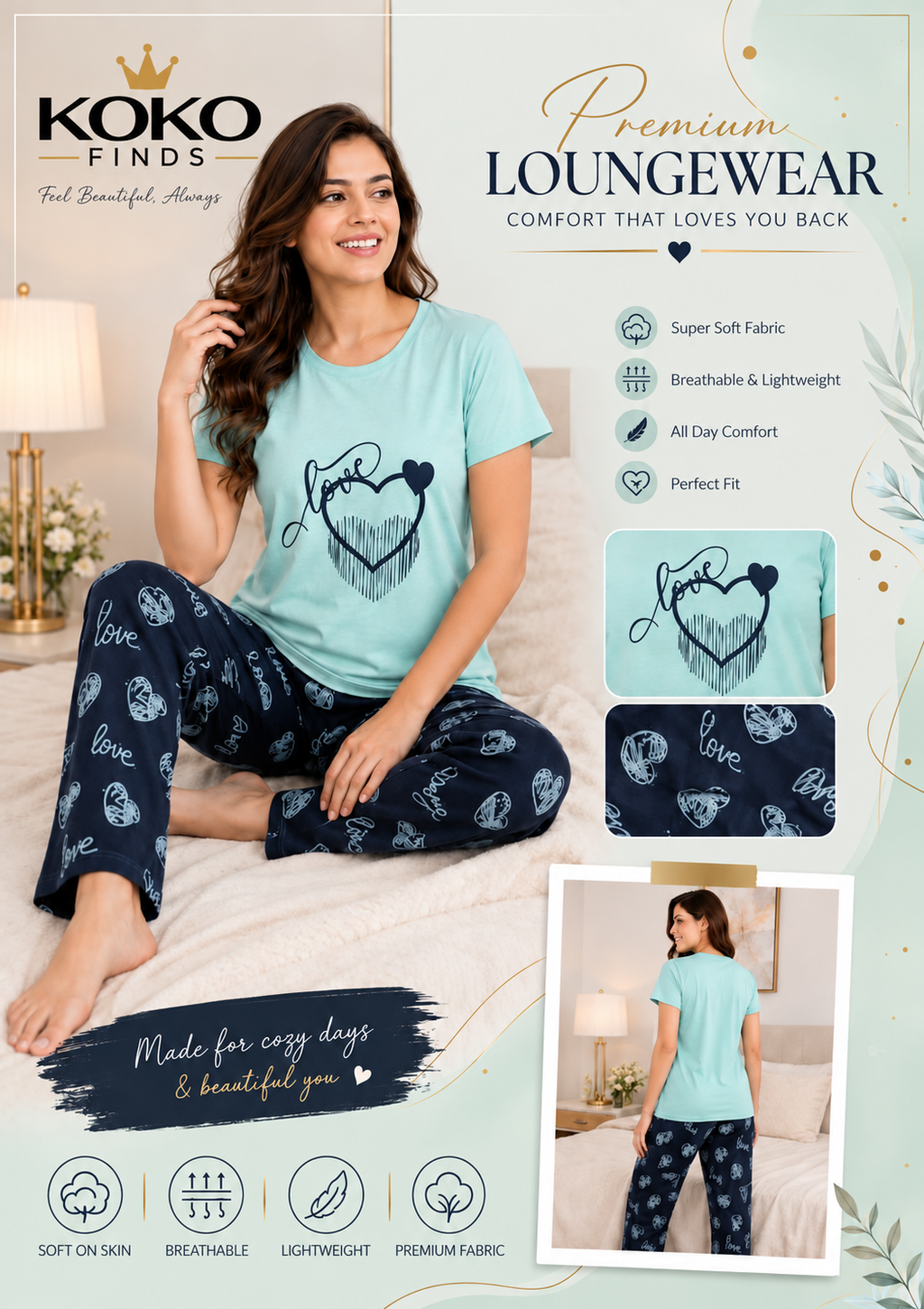Love Heart Premium Lounge Set