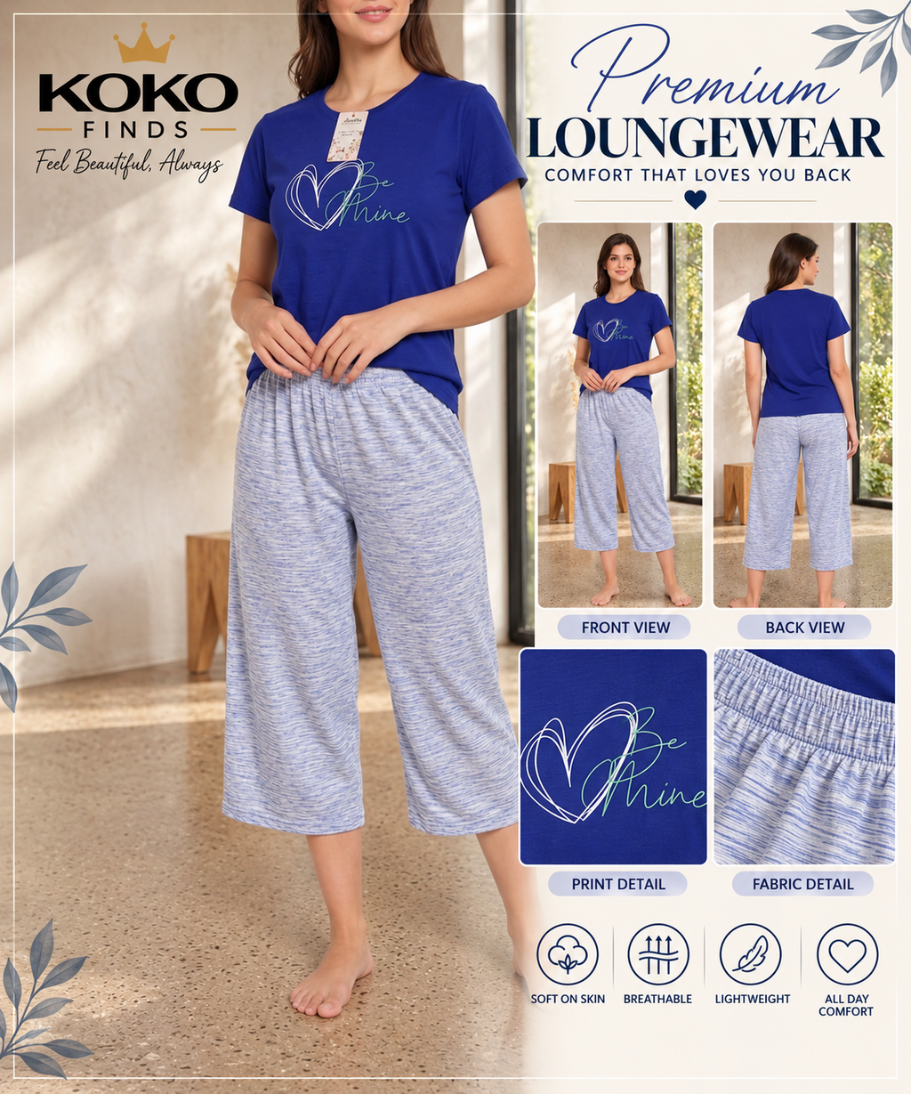Be Mine Royal Blue Lounge Set