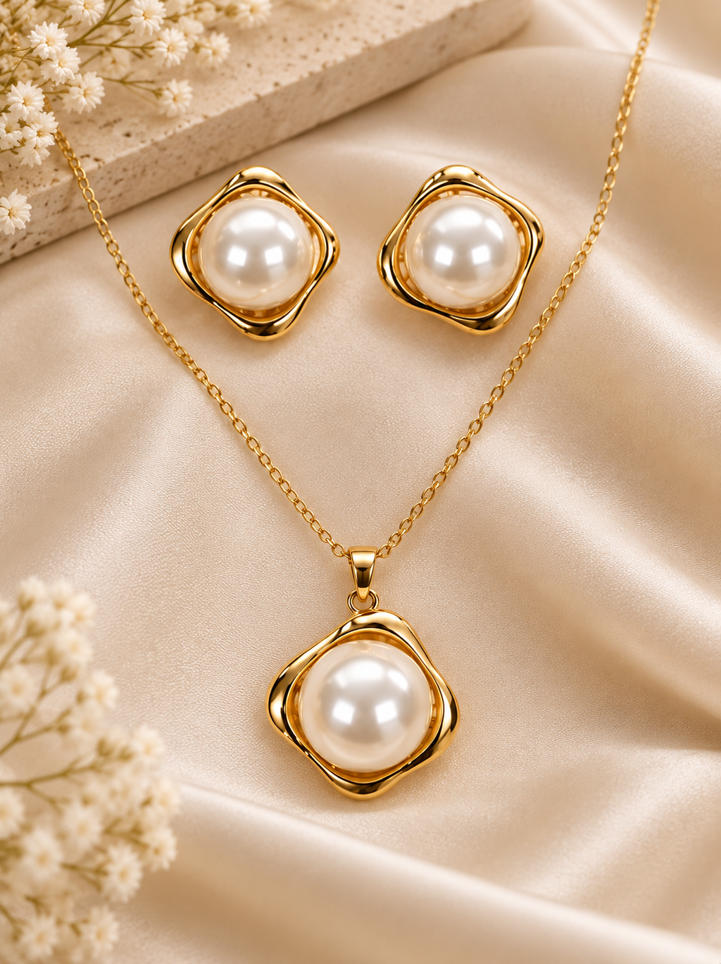 Pearl Edge Square Set