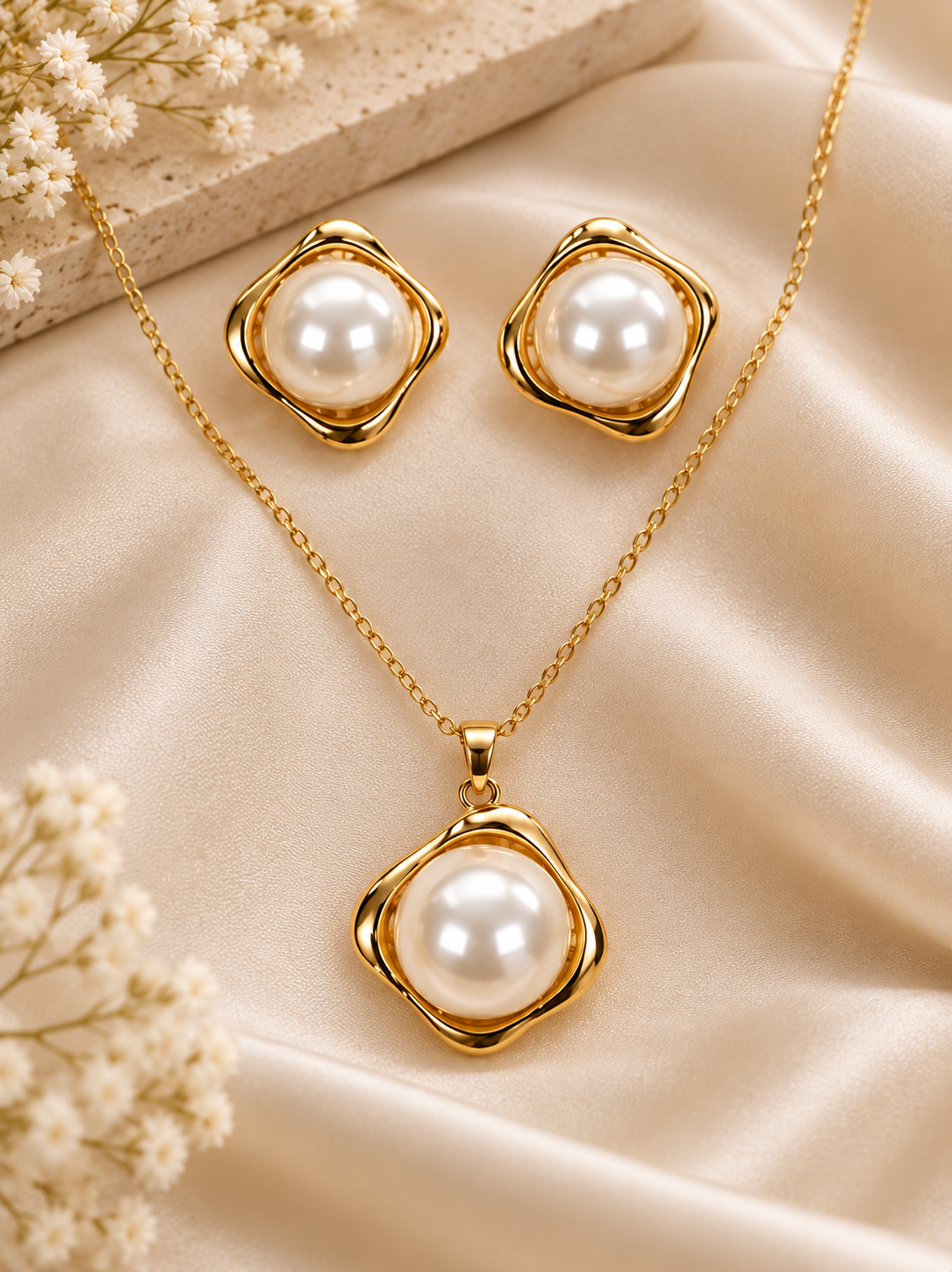 Pearl Edge Square Set