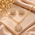Golden Bloom Crystal Set